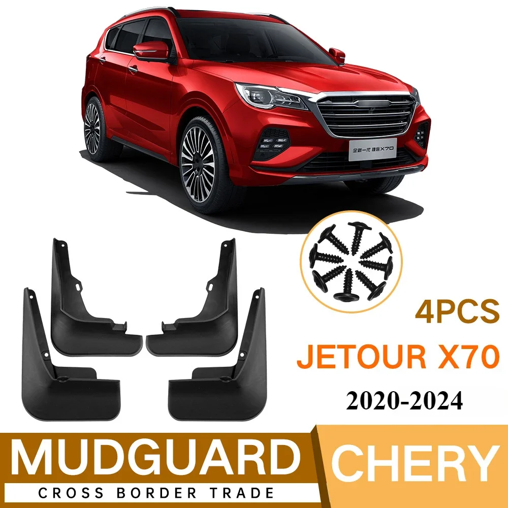 

Автомобильные брызговики для CHERY JETOUR X70 2021-2023 2024, брызговики, брызговики на передние и задние колеса, 4 шт., автоаксессуары