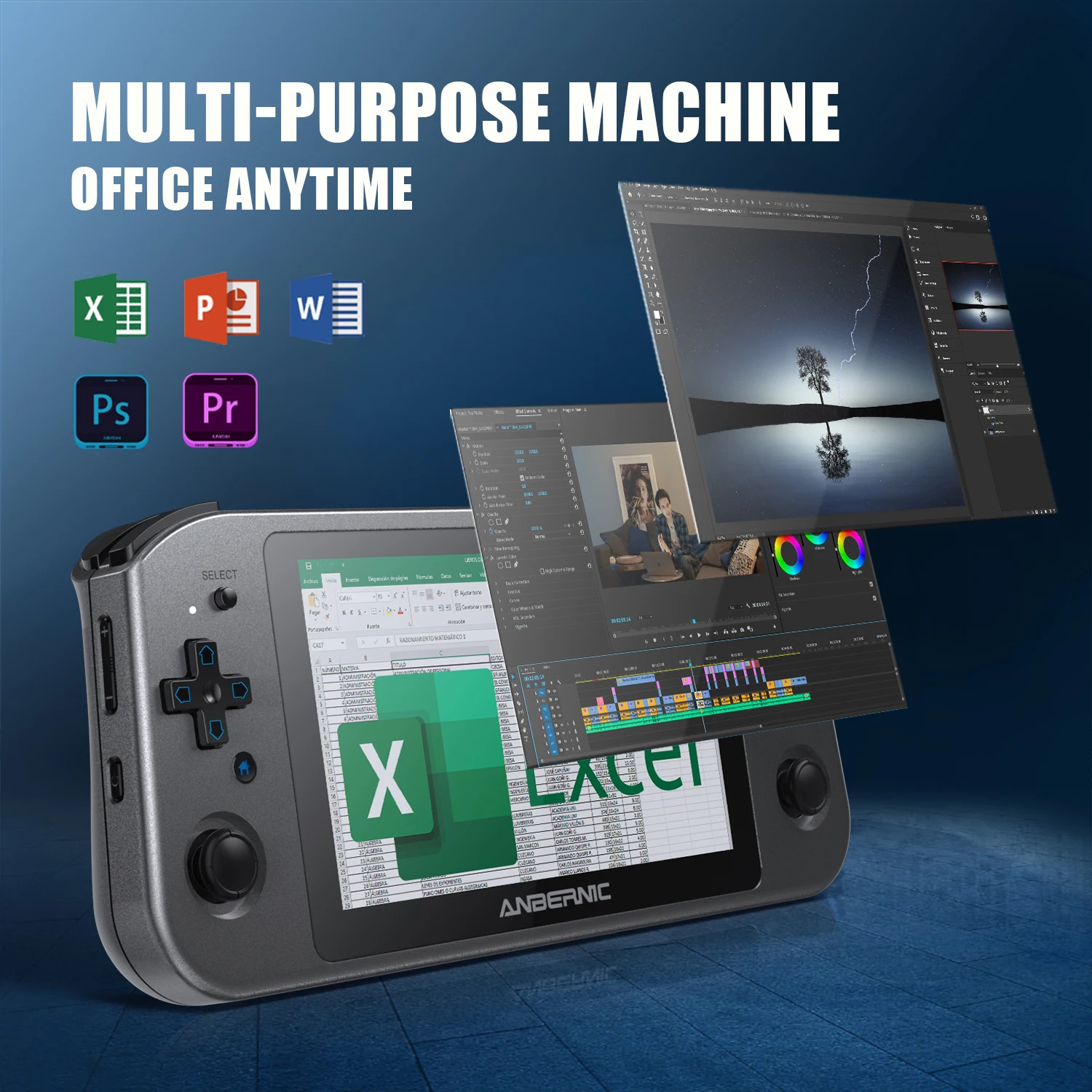 Anbernic Win600 5 94 &quotпортативная игровая консоль портативный ПК Мини ноутбук Win 10 AMD Athlon