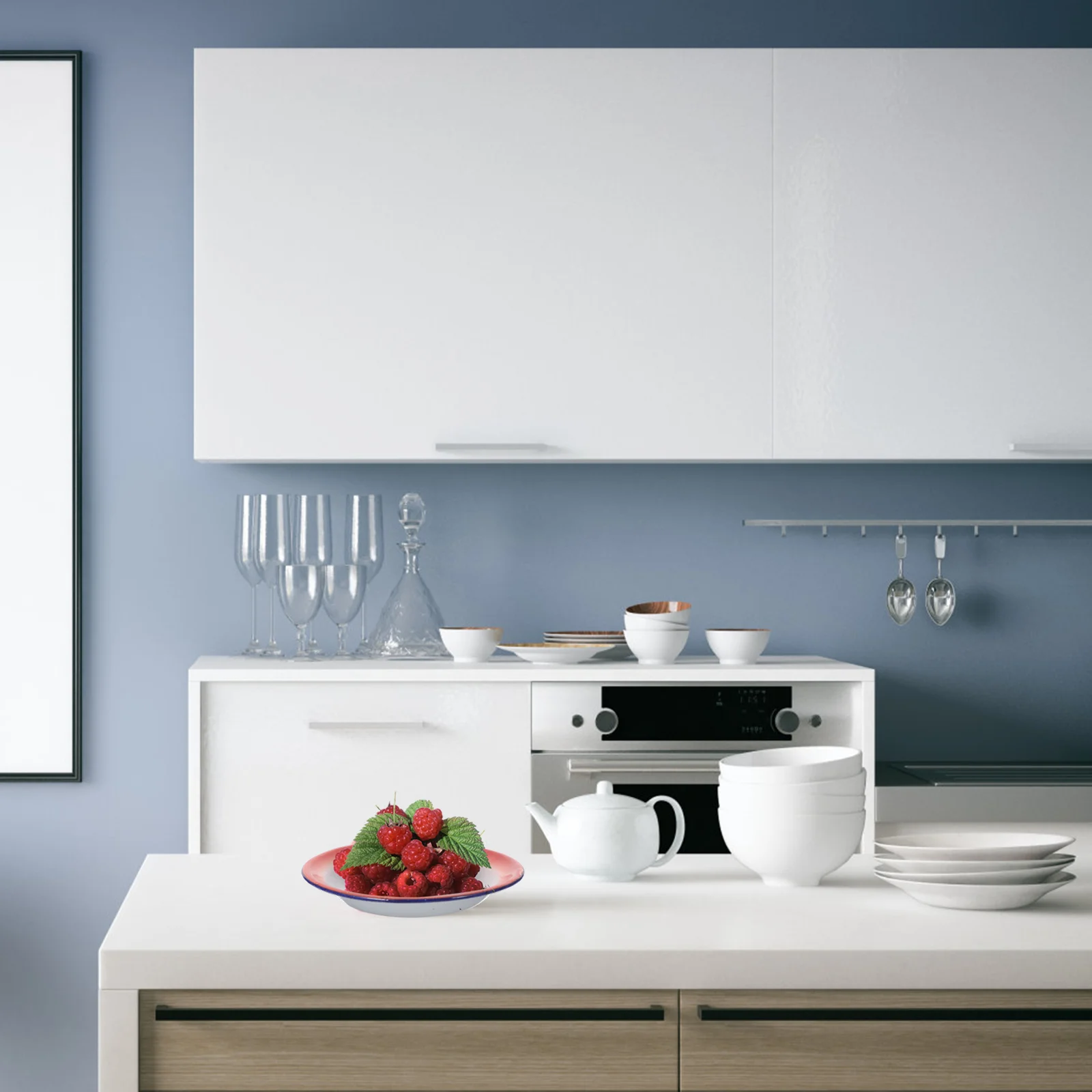 

Plate Enamel Plates Bowl Serving Bowls Enamelware Dish Dinner Dessert Snack Salad Camping Tray Vintagebasin Pasta Metal Dishes