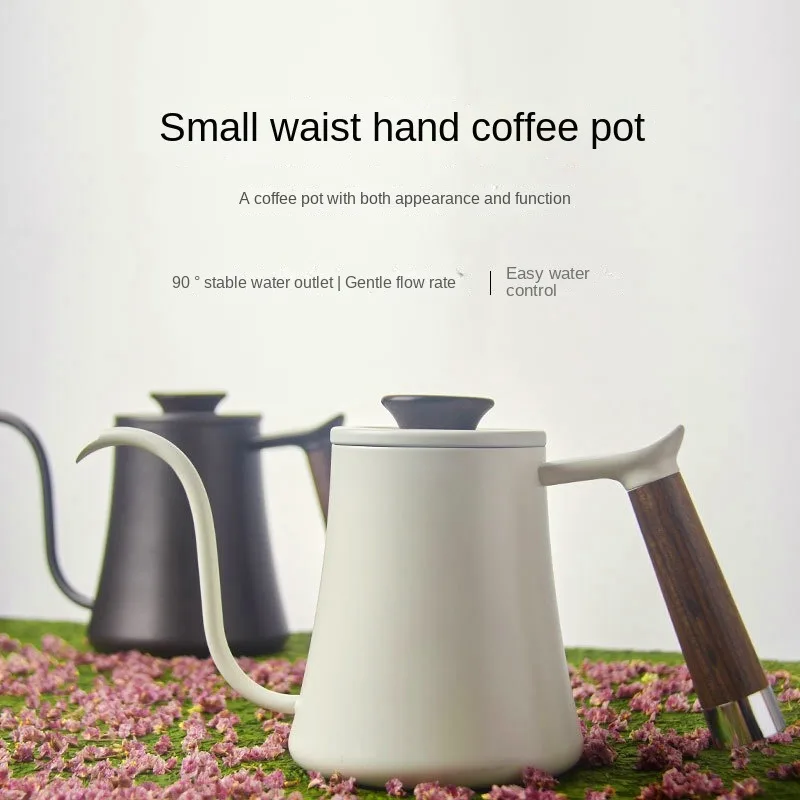 

American hand coffee pot set thin mouth long mouth ear pot stainless steel coffee machine drip mocha KF88
