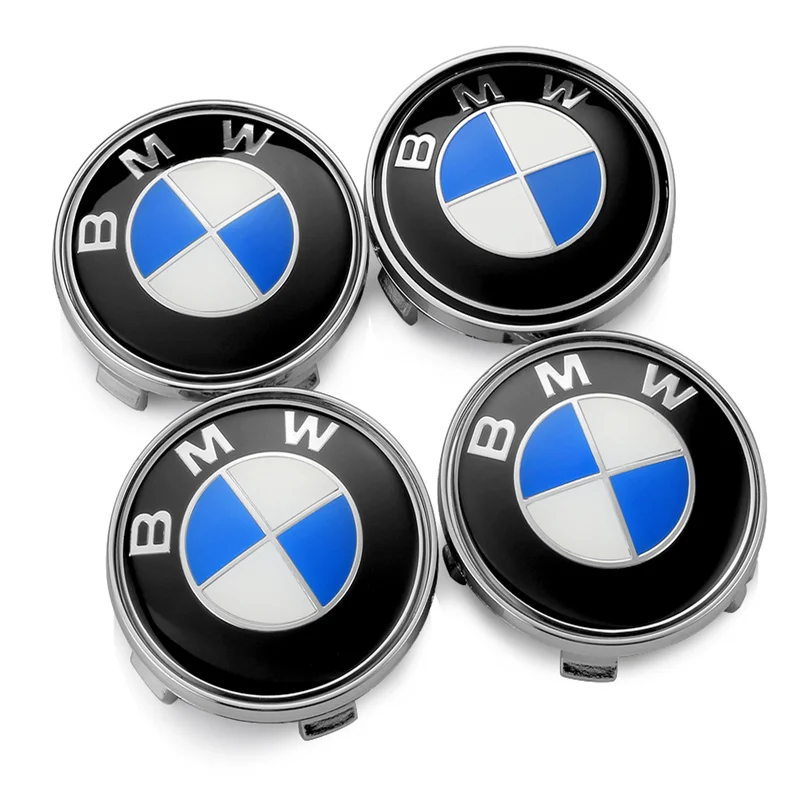

For BMW E36 E46 E53 E90 E60 E61 E93 E87 X1 X3 X5 X6 F30 F20 F10 G30 4pcs 68mm Car Wheel Center Hub Cap Auto Rim Covers