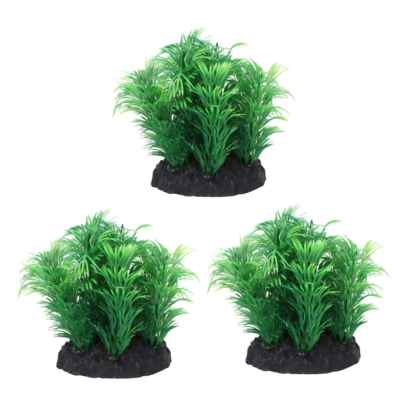

3x аквариумное зеленое водное растение 8 см
