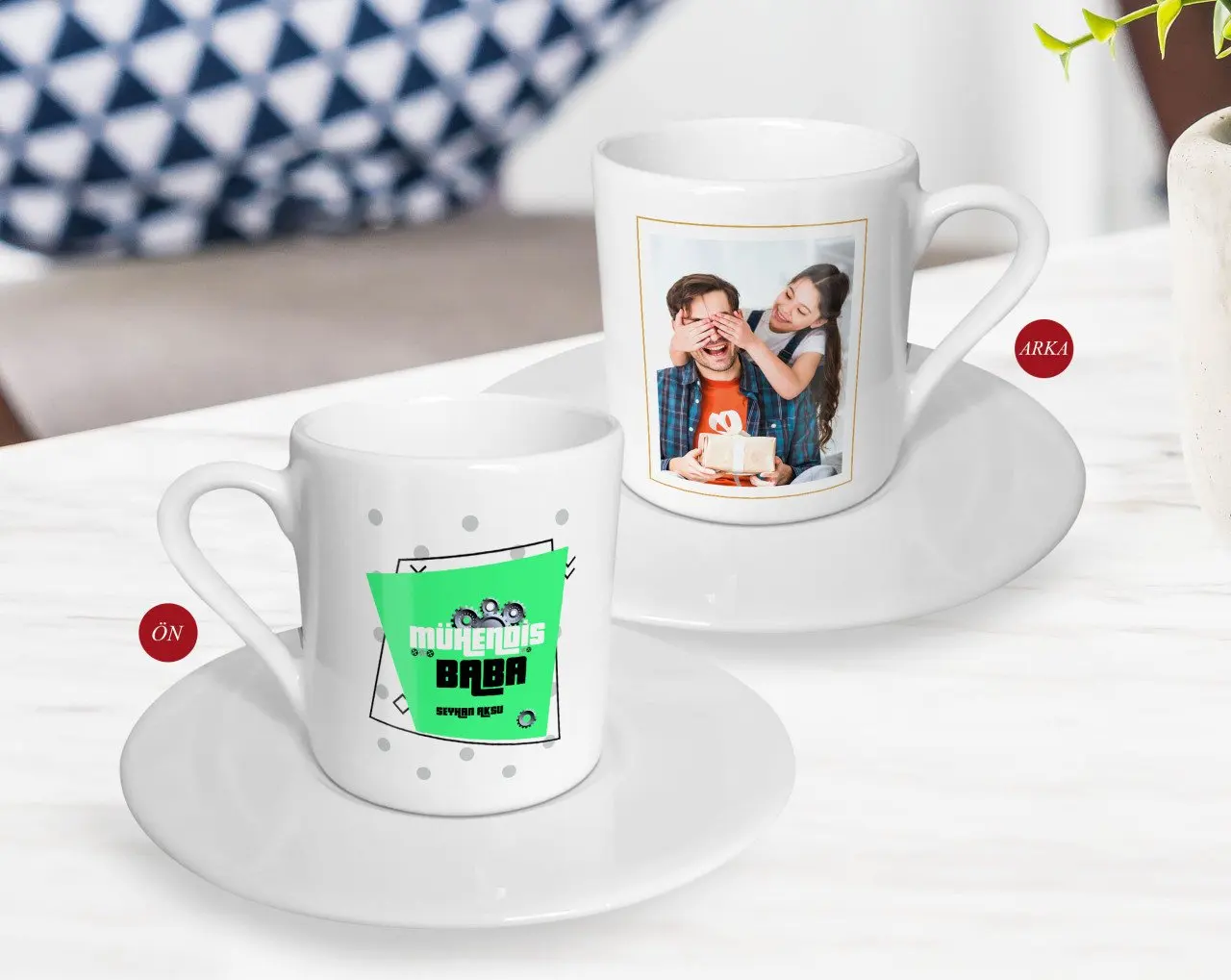 

Персонализированный подарок на день отца, фотография, турецкий кофе fincanek-77