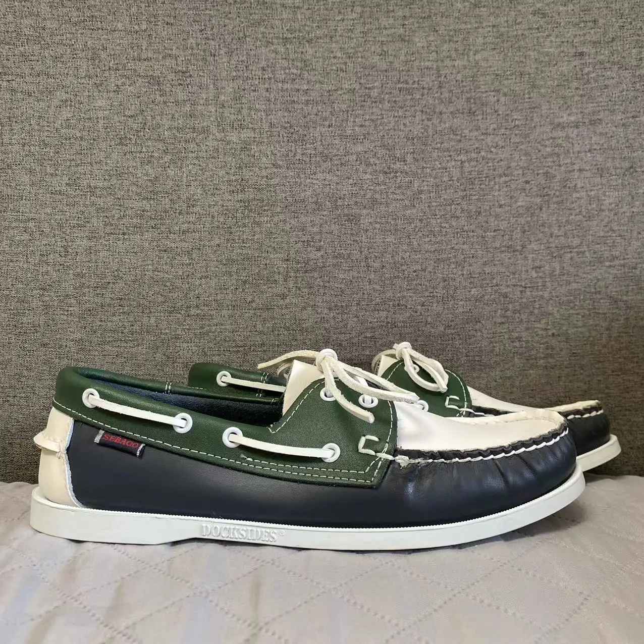 

Мужские Аутентичные туфли seбаго Docksides-высококачественные кожаные туфли-лодочки Moc Toe на шнуровке AC058