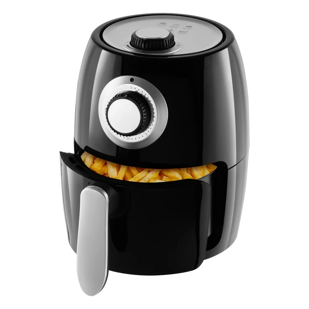 

Fryer - 2.3-Quart Fryer for Healthier Cooking - Compact Appliance with Nonstick Interior - Kitchen Gadgets by (Black)
