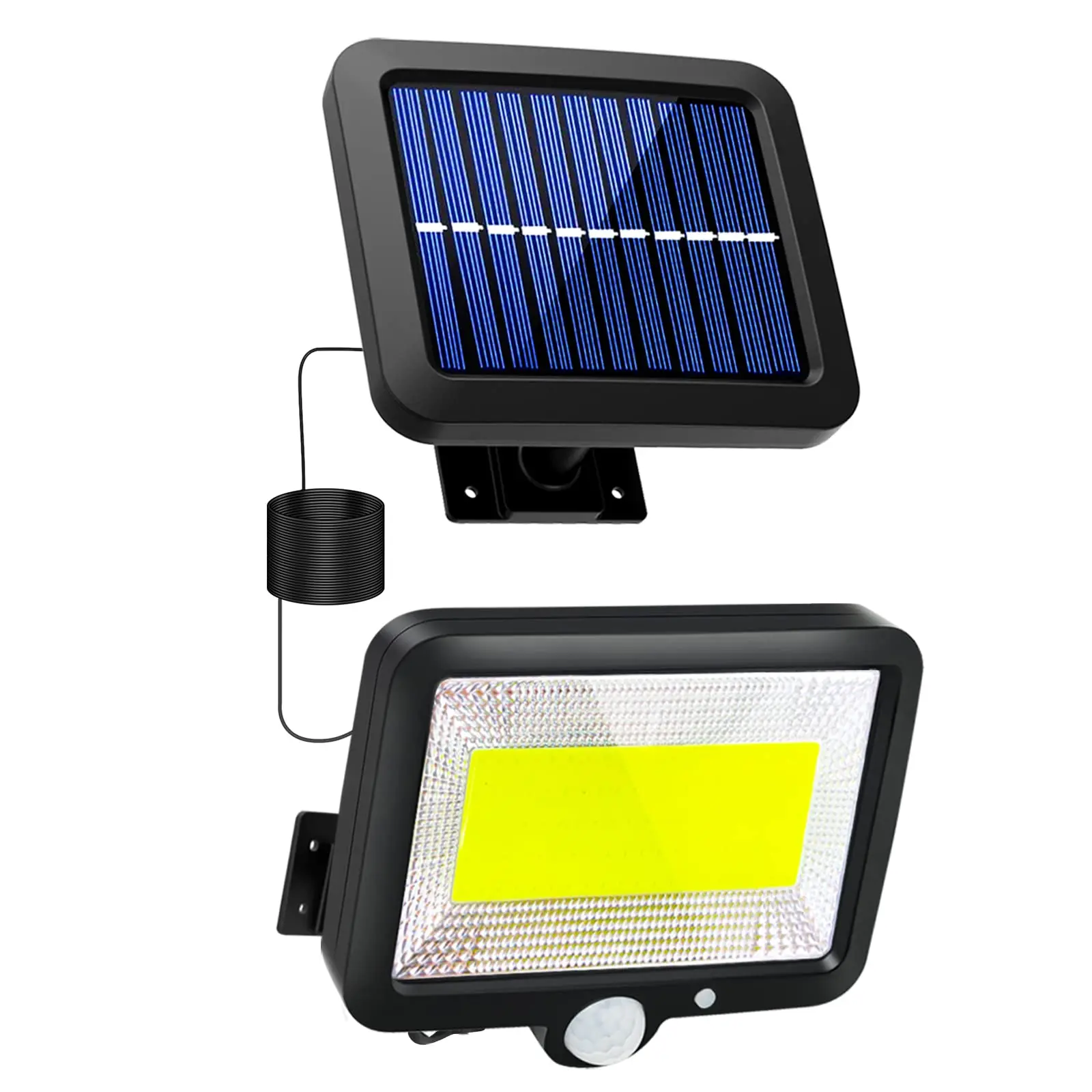 

COB 100LED Solar Light Outdoor Motion Sensor LED Solar Porch Light Adjustable Solar Security Light 3 Lighting Modes for Garden