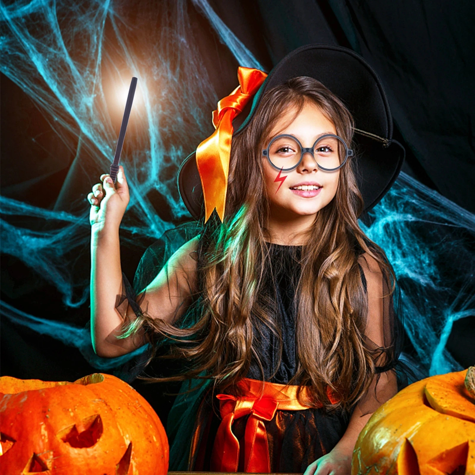 40 шт./компл. карандаши с молнией наклейки для татуировок метла и очки Волшебник