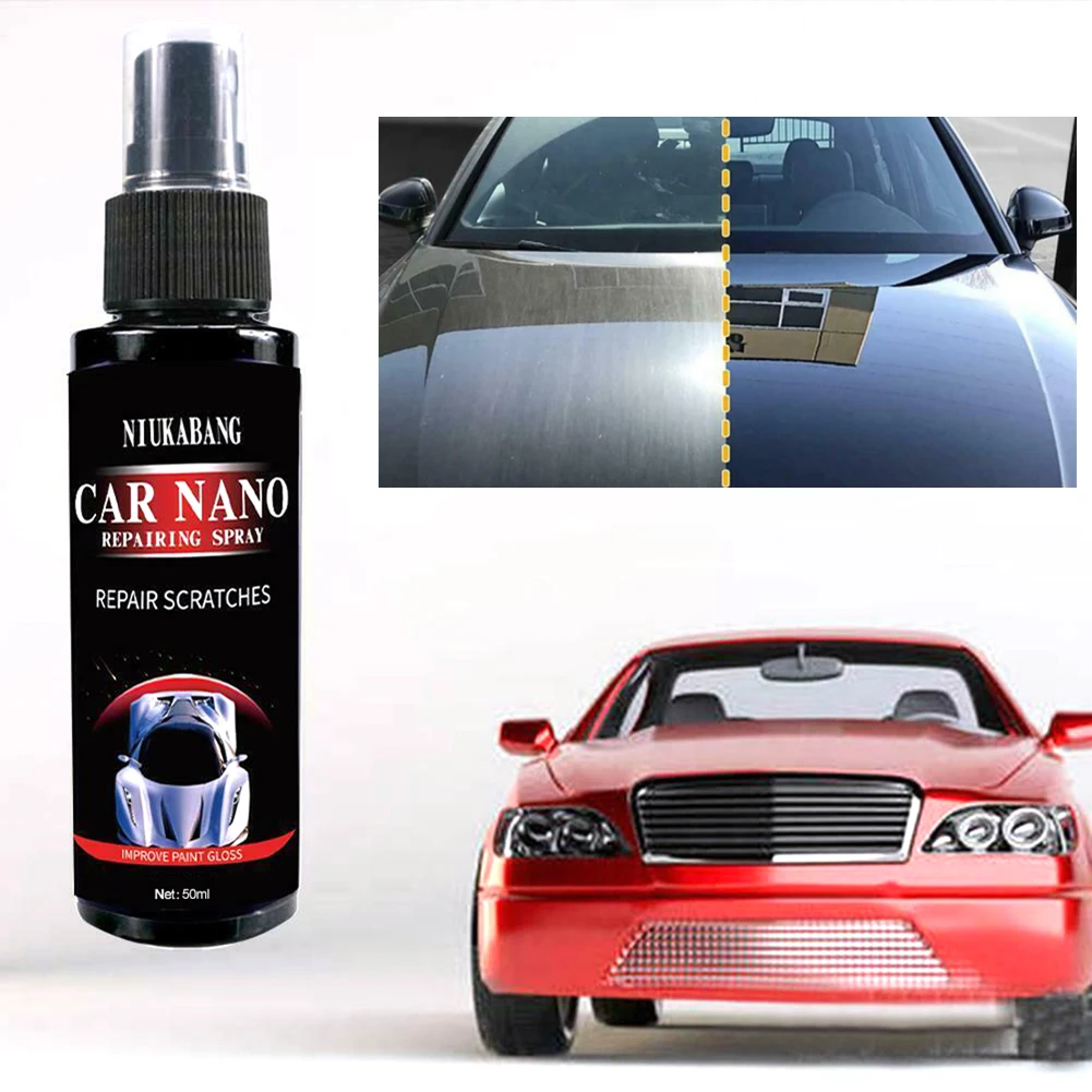 Car Scratch Repair Spray Anti Scratch Polish Nano Coating Agent Waterproof Stainproof 120ml Car Paint Surface Care Polished Coat