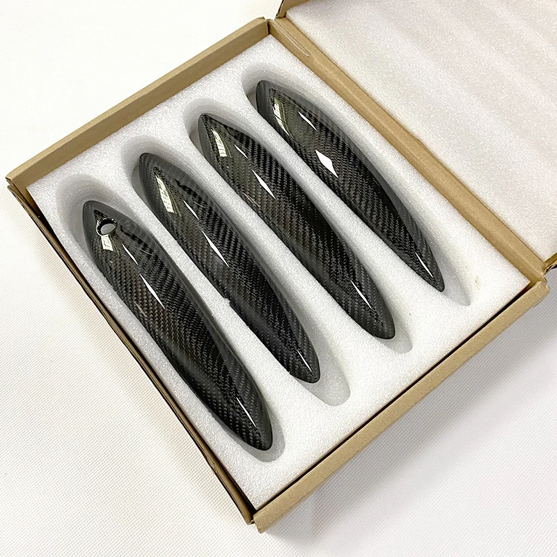 Подходит для BMW 5 6 7 5GT M5 F10 F06 F12 F13 F20 F22 F07 F01 F03 100% натуральное углеродное волокно Автомобильная дверная ручка аксессуары