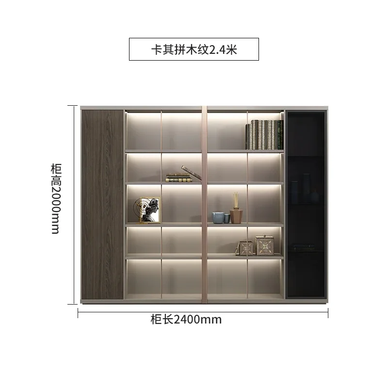 Шкафы для хранения Curio гостиной стеклянный офисный винный кухонный шкаф-витрина