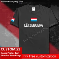 luxembourg luxembourger t shirt custom jersey fans diy name number brand logo high street fashion hip hop loose casual t shirt