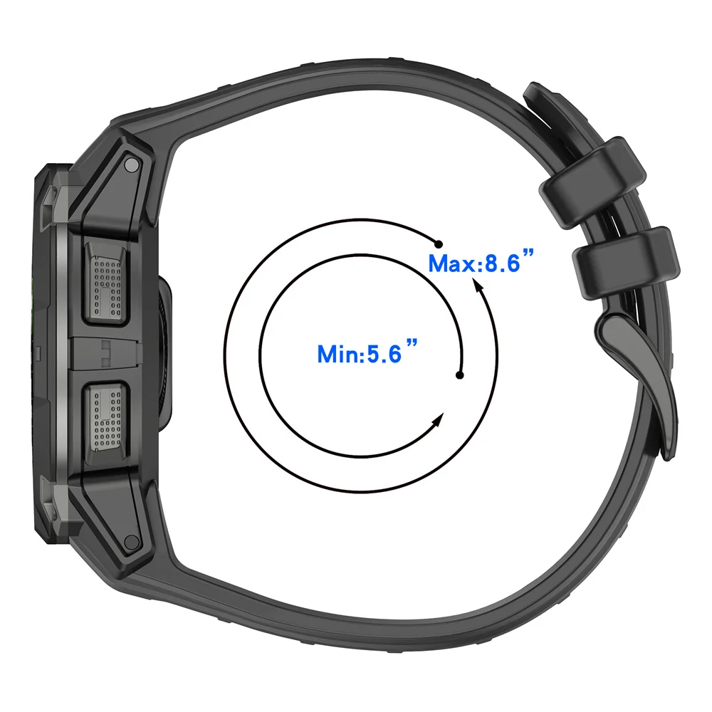 Фото Ремешок для часов 22 мм/26 мм для Garmin Instinct 3 Solar 45 мм/50 мм AMOLED 45/50 мм, силиконовый регулируемый браслет, аксессуары Correa №3
