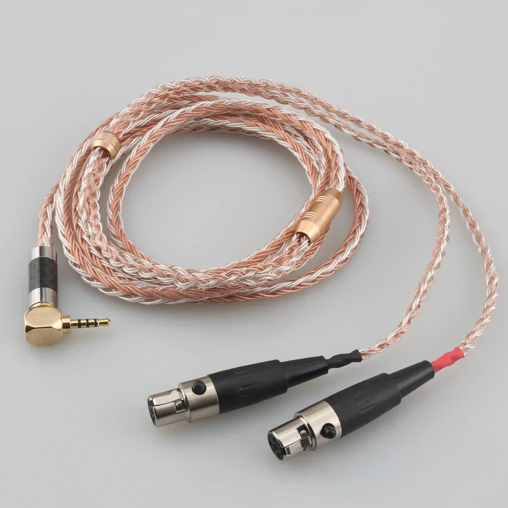 HIFI 16-ядерный посеребренный 4 мм 2 5 XLR сбалансированный кабель для наушников Audeze LCD-3
