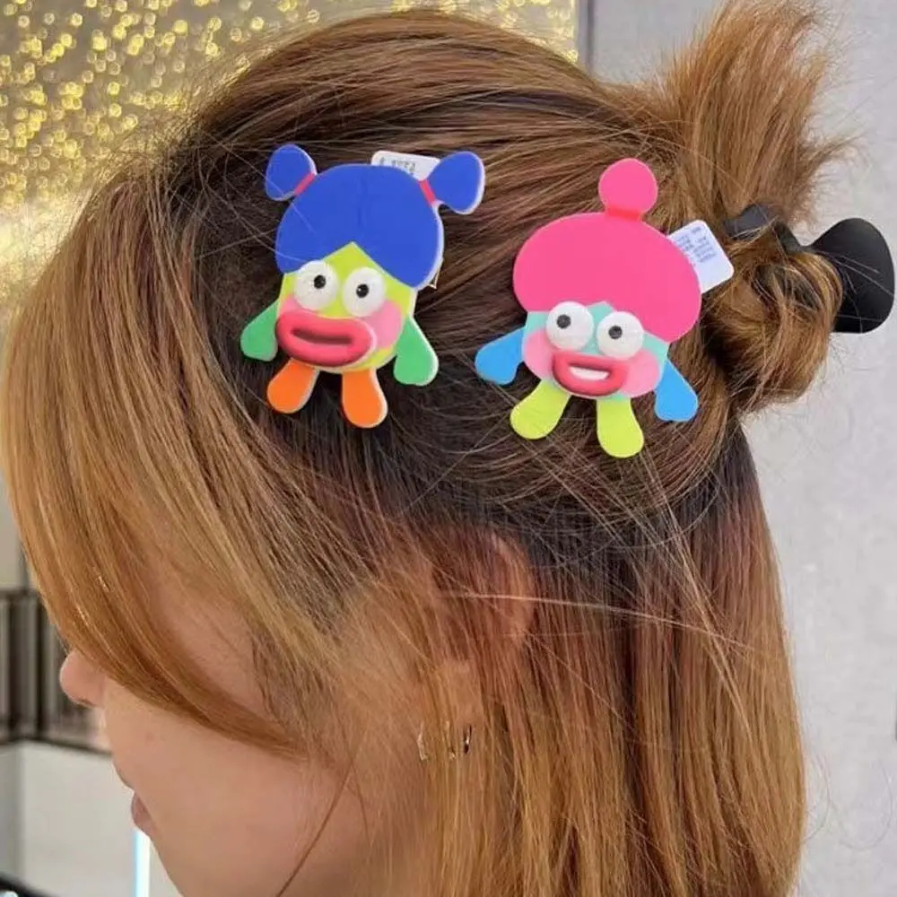 

Big Eyes Ugly Doll Hair Clips Creative Hair Side Clips Korean Style Funny Duckbill Clip Plastic Headwear Cartoon Hairpin