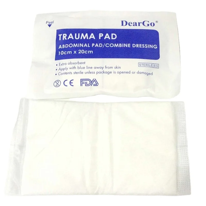 Trauma Pads Haemostatic Cushion Stop Bleeding First Aid Kit  Non-woven Fabric Absorbent Emergency Abdominal Pad Combine Dressing
