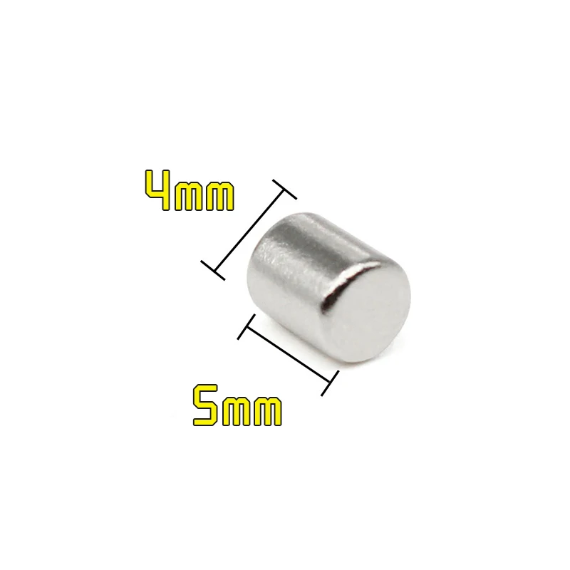 

20/50/100/200/500/1000PCS 4x5 Round Rare EarthMagnets Disc N35 Small Round Fridge Permanent Neodymium Magnet Strong 4x5mm 4*5
