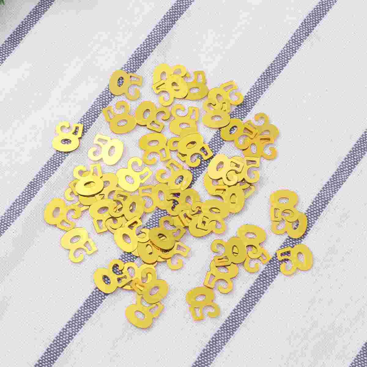 

1200 Pcs Wedding Decor Shiny Table Confetti Small Gift 50th Anniversary Confetti 50 Wedding Anniversary Confetti