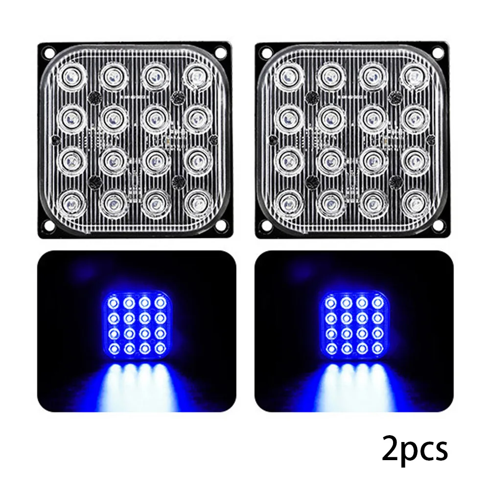 

Новинка, практичный задний светодиодный фонарь для грузовика, автомобиля, мотоцикла, 2 шт., строб, предупреждающие аксессуары, алюминий