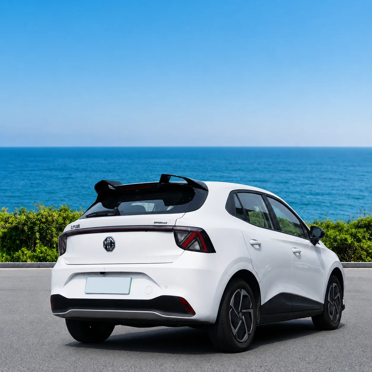 Фото Для MG4 EV Urban 2026+ Хэтчбек: Задний спойлер на крышу, спортивный стиль, ABS, глянцевый черный, тюнинг, внешние аксессуары для повышения производительности №5