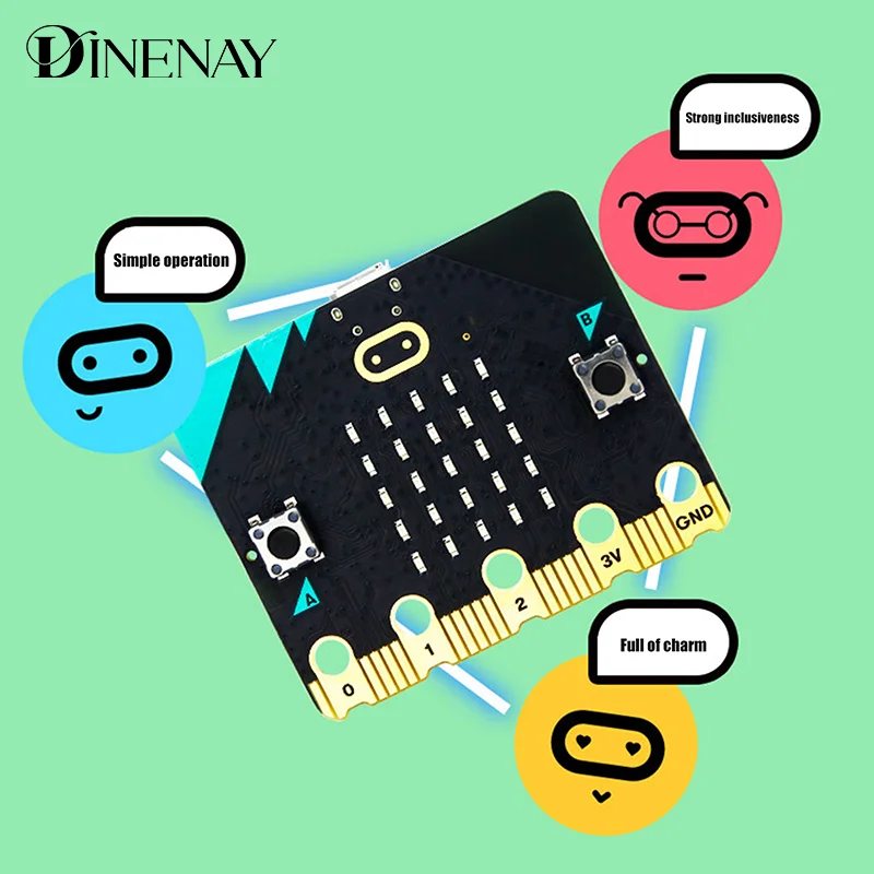 Micro:Bit V2 Micro Bit Go Edition BBC Microbit для детей DIY макетная плата V2.0Board