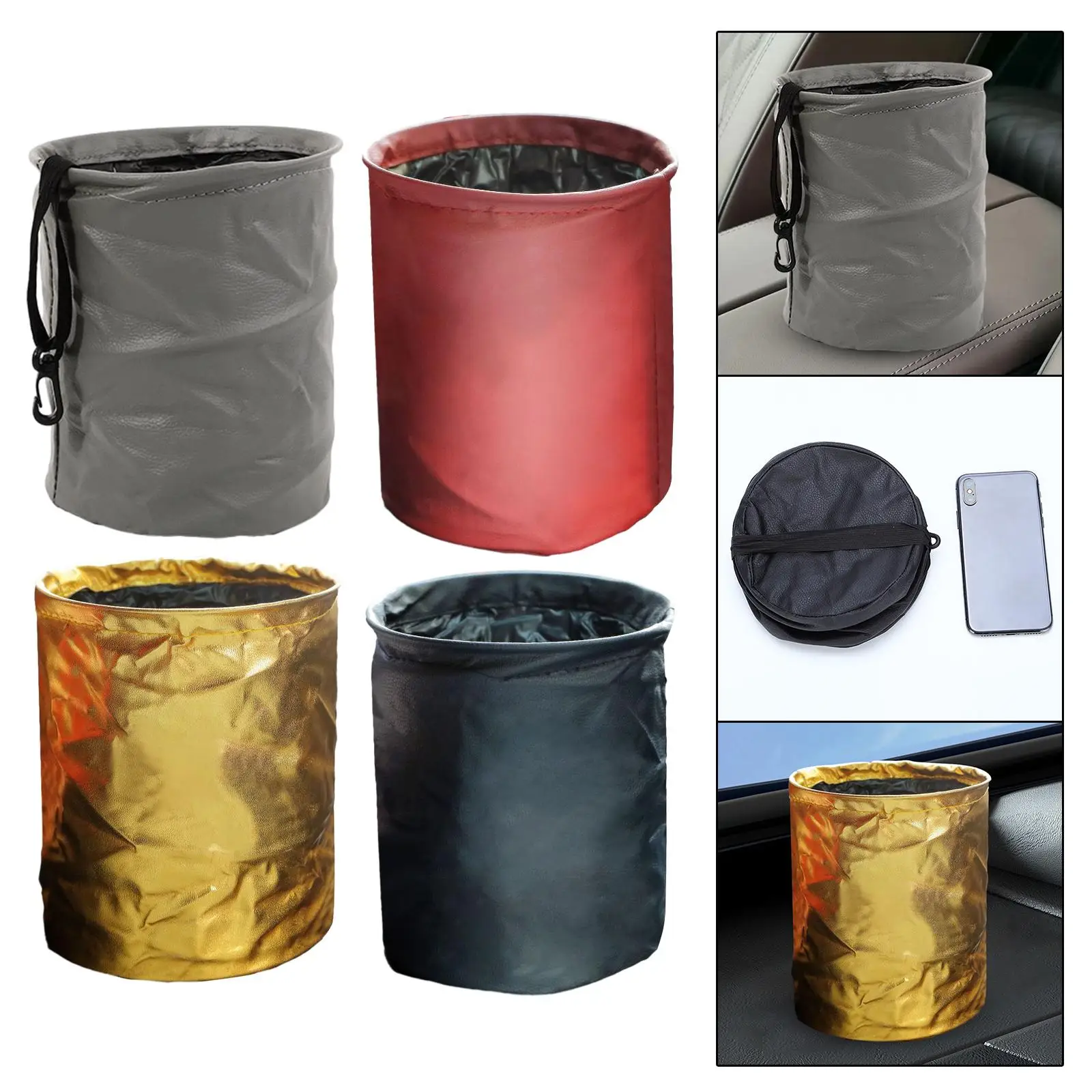 Складной автомобильный мусорный бак многофункциональный складной