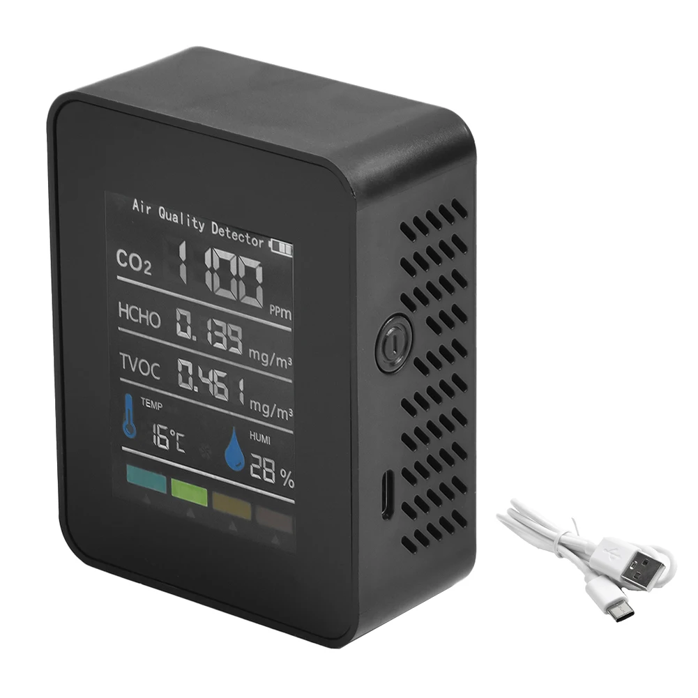 Совершенно новый сменный монитор качества воздуха USB-кабель Type-C белые аксессуары