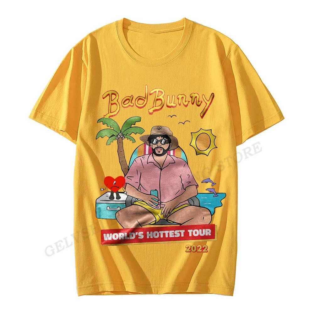 

Футболка Bad Bunny для мужчин и женщин, модные футболки, хлопковая футболка, летние топы, Детские Топы в стиле хип-хоп, футболки с музыкальным альбомом, мужские футболки