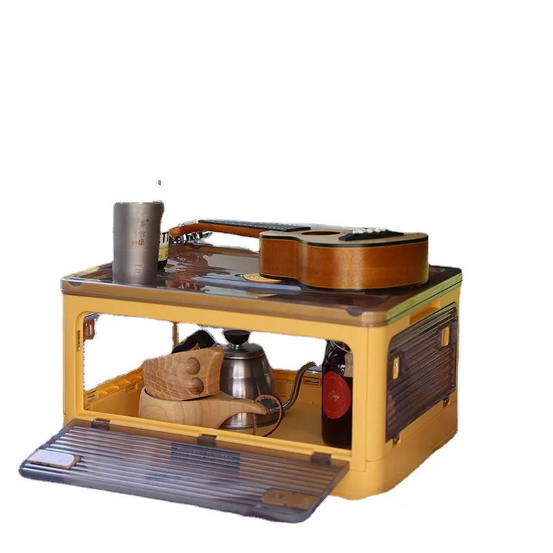 Складная коробка для кемпинга на открытом воздухе, коробка для хранения на столе, для кемпинга, пикника, багажник автомобиля, домашних животных + полиэтиленовый наружный товар