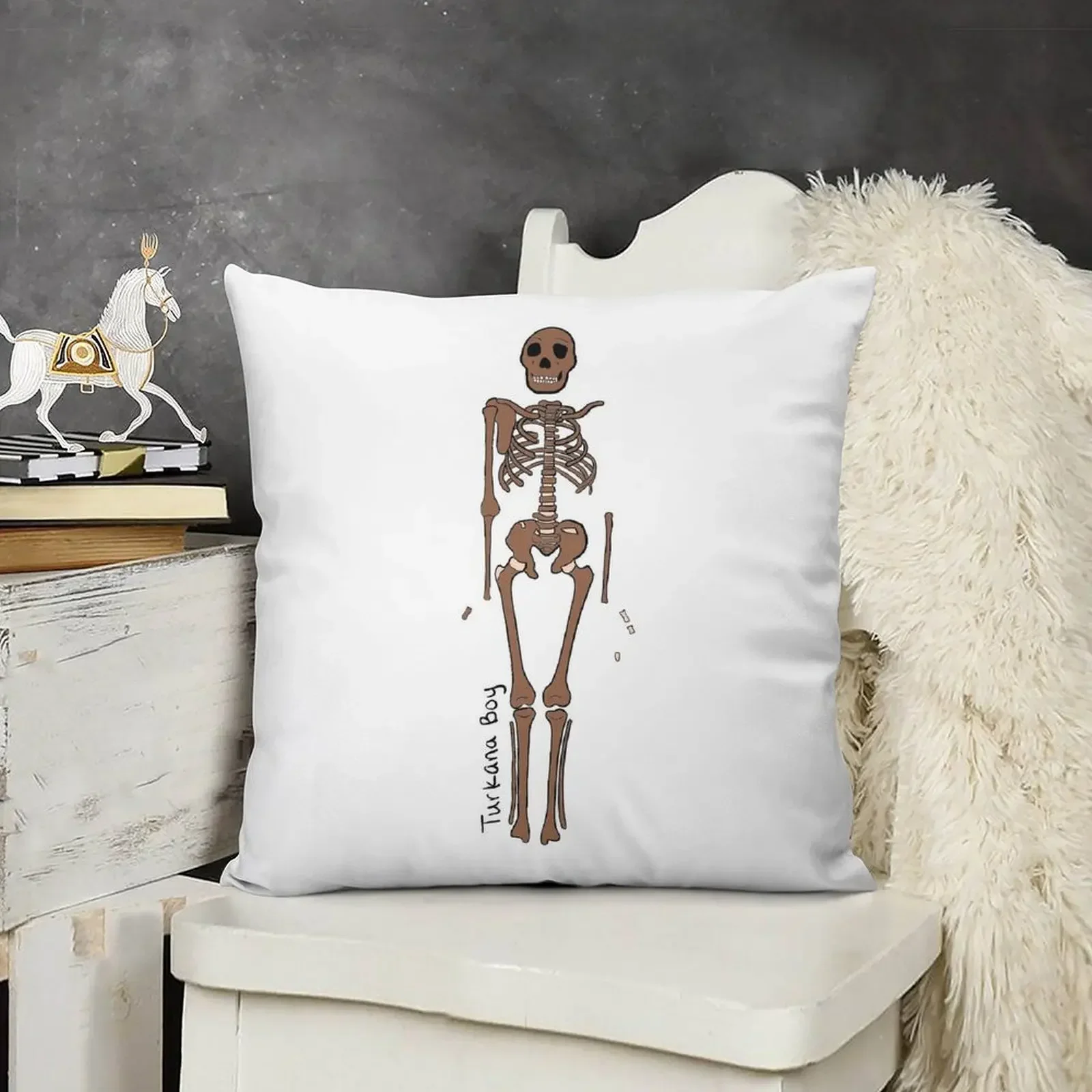 Turkana Boy Skeleton (с этикеткой) Декоративная подушка рождественские принадлежности