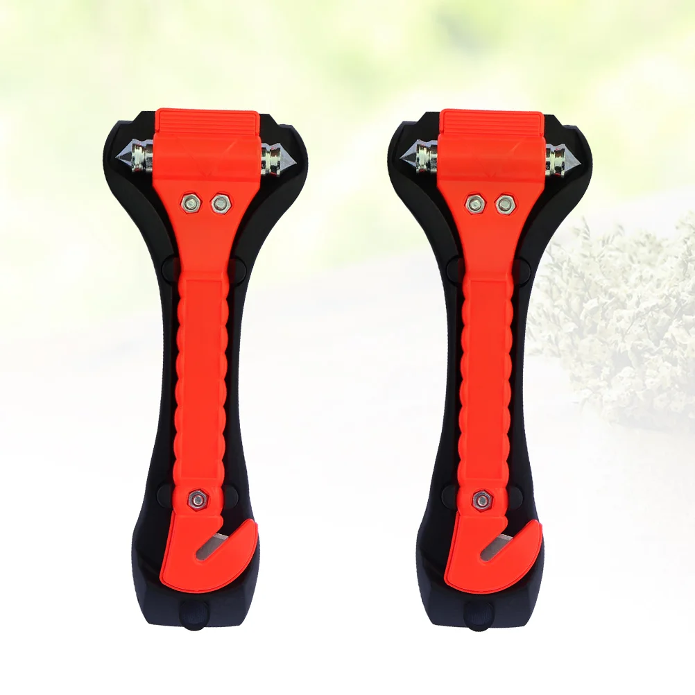 

2pcs Emergency Hammer Multi Function Emergency Hammer Life Saving Escape Emergency Hammer with Bracket
