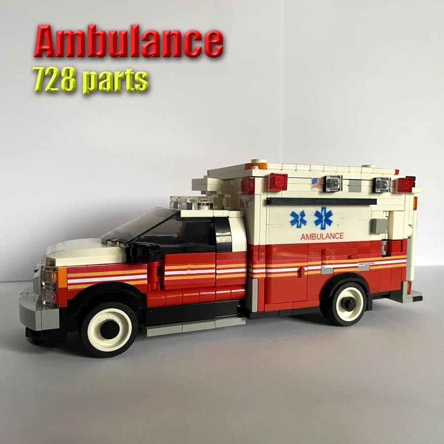 MOC-127800 игрушечные модели машин скорой помощи moc