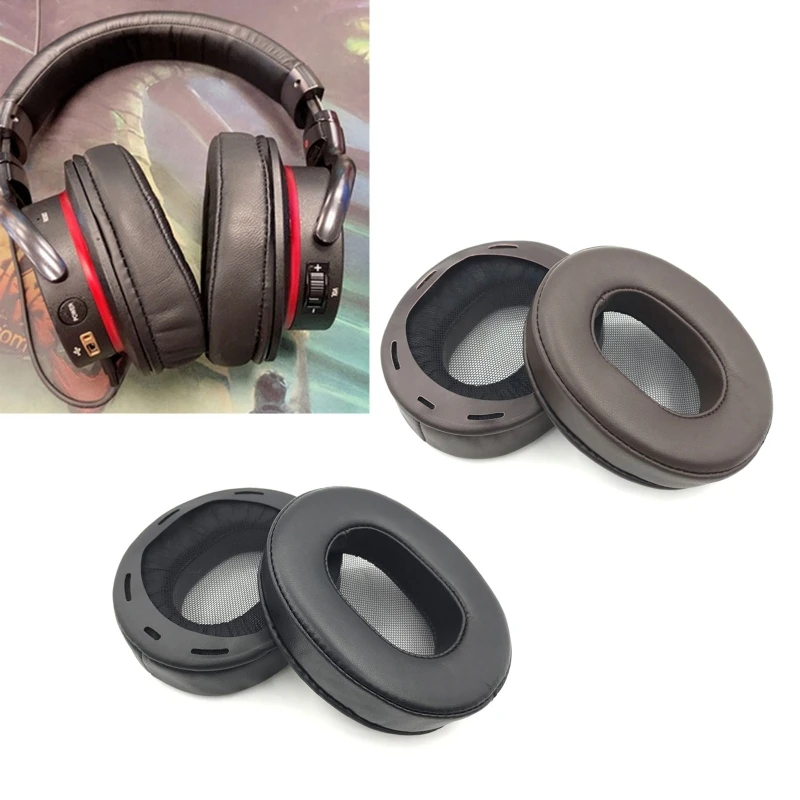 

Breathable Sheepskin Earpads Leather Ear Pads Cushion Compatible with MDR-1A 1ADAC Headphone Round Cover Earpads