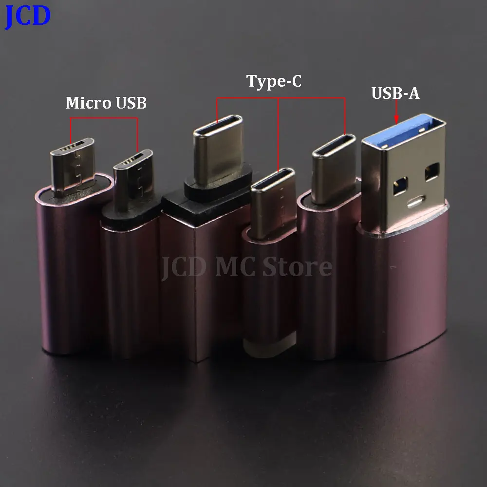 Фото 1-5 шт., адаптер Micro USB3.1 Type-C iOS цвета розового золота, переходник с разъемом типа «папа» на «мама», разъем для зарядки телефона Samsung S8 S9 Xiaomi №2