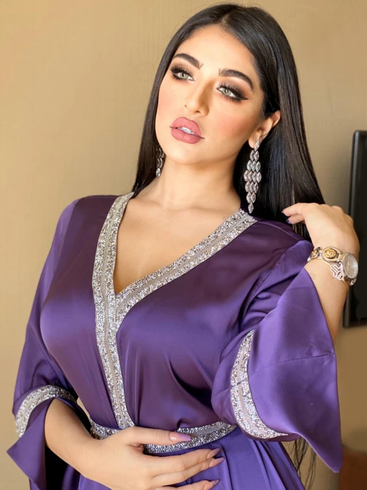 Турецкий Арабский Макси платье для женщин мусульманская абайя этнические