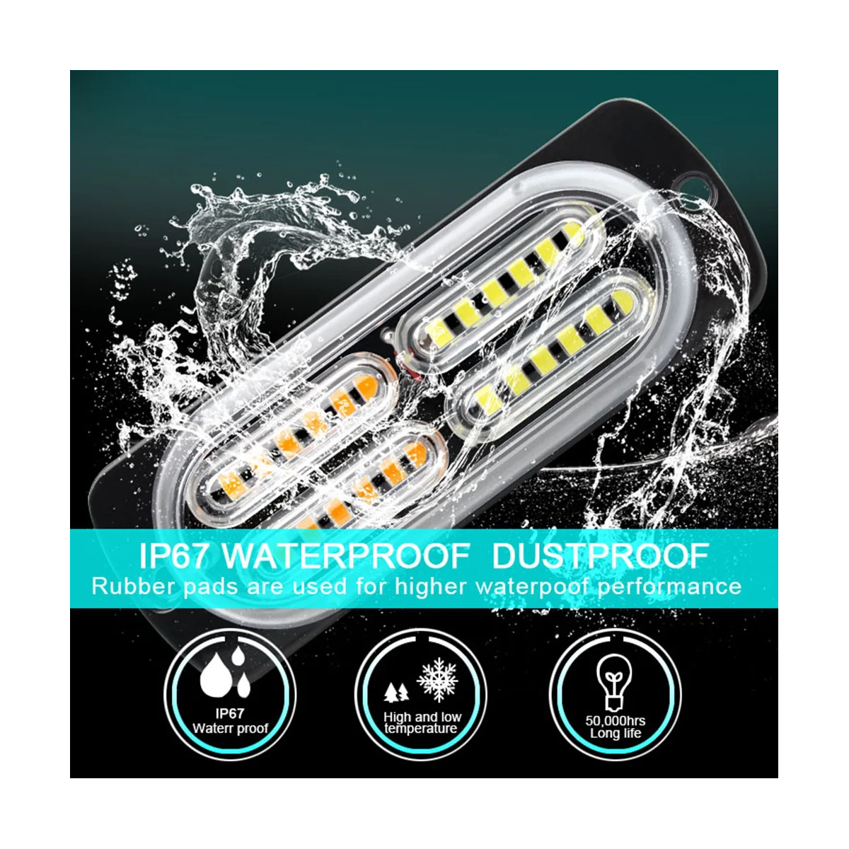 1 буксир 8 в сигнальные огни стробоскоп боковые решетка Синий