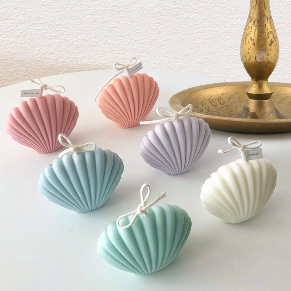 

New Shell Candle Mould Thick Rack Spire Aromatherapy Candle Mold DIY Sea Shell Shaped Spire Plastic Mold Candle Mold Home Decor