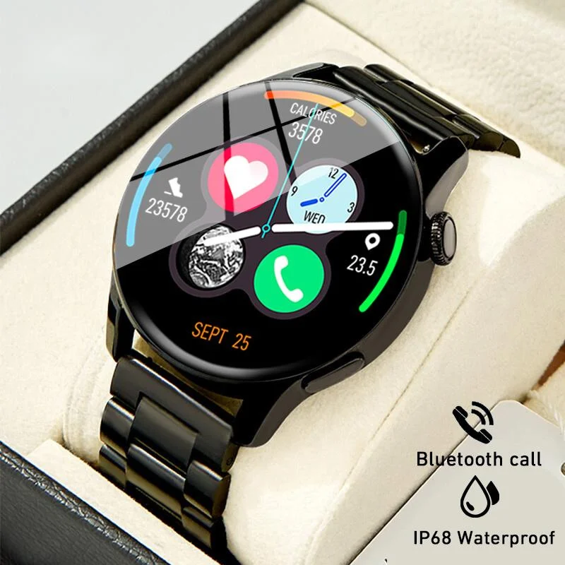 

2023 New 390*390 Bluetooth Call Smart Watch Men AMOLED HD Pixel Sport Fitness Tracker Waterproof Man Women Smartwatch Hot Sale