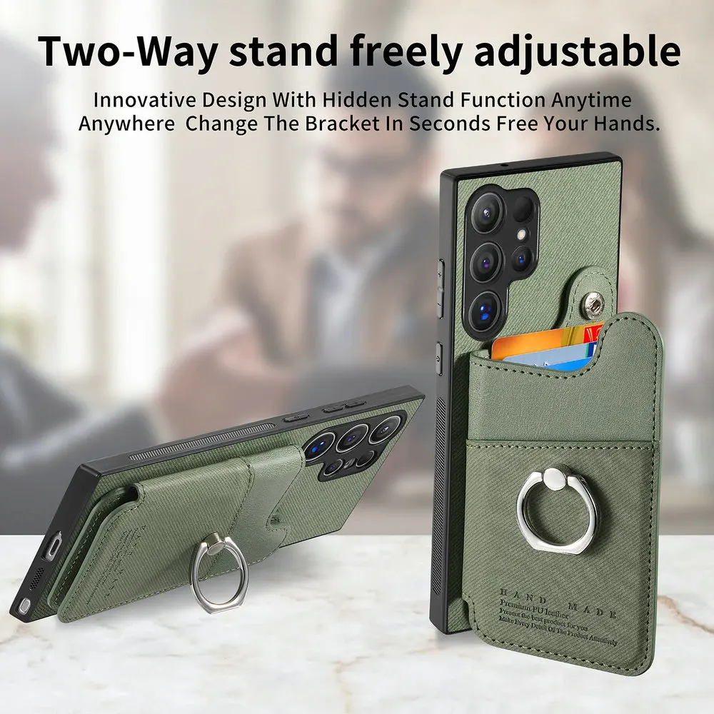 Фото Роскошный кожаный чехол-кошелек с RFID-защитой для Samsung Galaxy S20 S21 S22 S23 S24 S25 S26 Edge S25 Ultra S24 FE S23 Plus 5G №4
