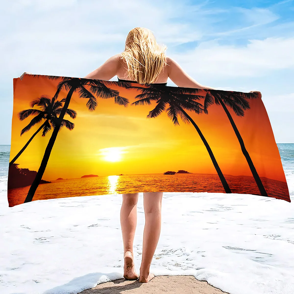 Sand Free Extra Large Cool Beach Towel For Women,quick Dry Highly Absorbent Beach Towel