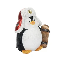 resin statue christmas lights penguin nordic abstract ornaments for figurines for interior sculpture room home decor