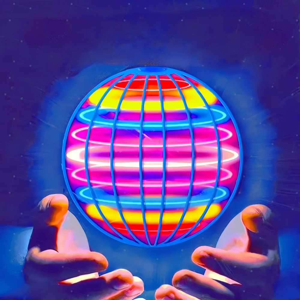 360 ° Вращающийся Мини-дрон-бумеранг-спиннер, Игрушка Со Светодиодной ...