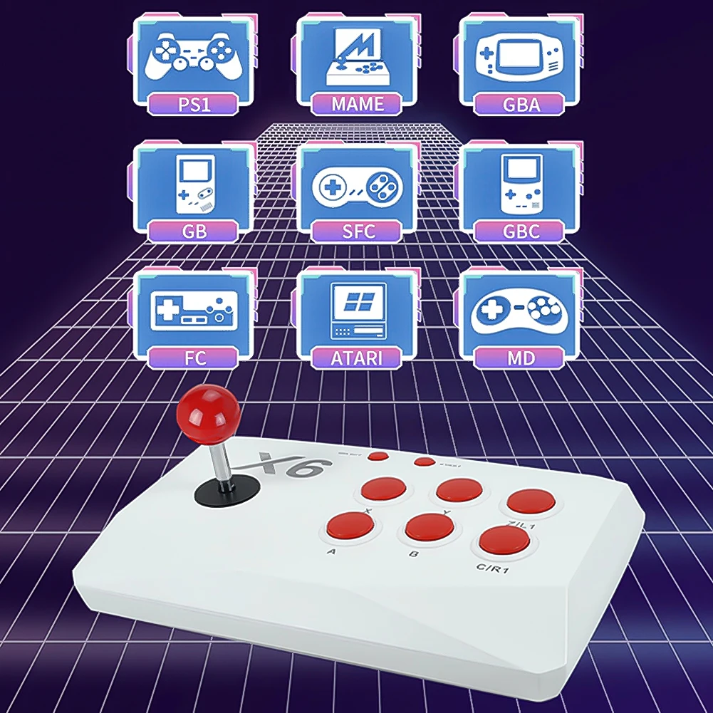 Apwikoger Аркадная Игровая Консоль 4k Со Встроенными Играми 40000 Игровой Джойстик 32/64/128