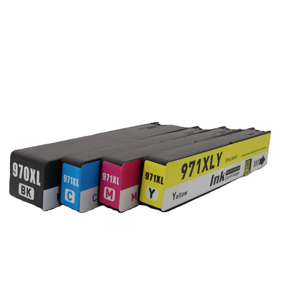 4PK 970XL 971XL Ink Cartridges Replacement for HP 970 XL 971 XL Compatible with HP Officejet Pro X476dw X451dw X576dw Printer