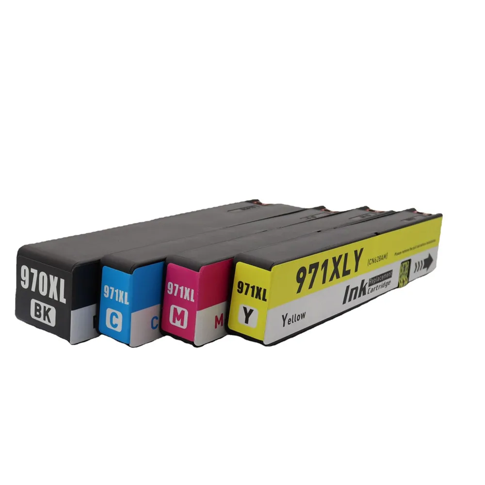 4PK 970XL 971XL Сменные чернильные картриджи для HP 970 XL 971 совместимые с принтером Officejet