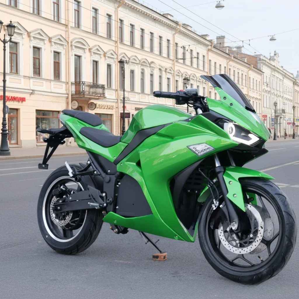 Фото Электромотоцикл SXLLHigh Speed R3 8000W, 72В, с центральным приводом, гоночный спортивный электробайк, внедорожный уличный электромотоцикл для взрослых. №2