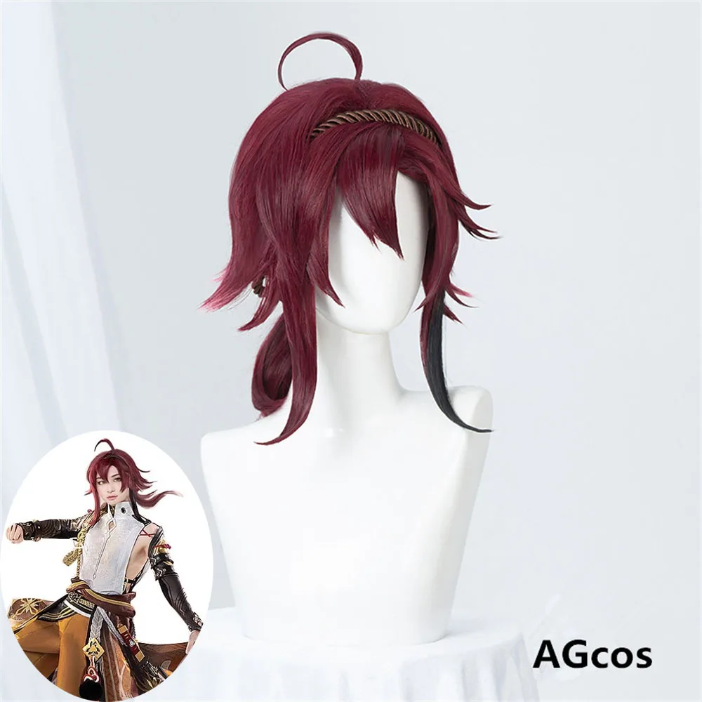

Парик для косплея AGCOS Game Genshin Impact шиканоин хайлу, парики для косплея