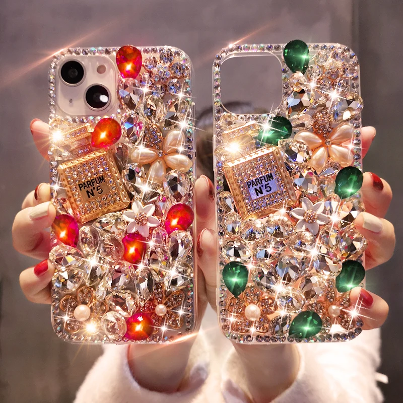 

Fashion Crystal Phone Case for iPhone 11 12 13 Pro Max Phone Case for iPhone12 Xiaoxiangman Diamond Case Phone Case