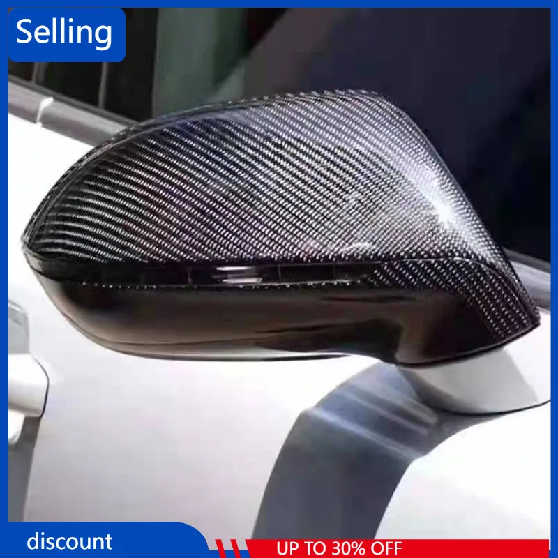 

For Audi A7 S7 RS7 2011-17 Real Carbon Fiber Car Exterior Rearview Mirror Protective Cover Replacement Parts Without assistance