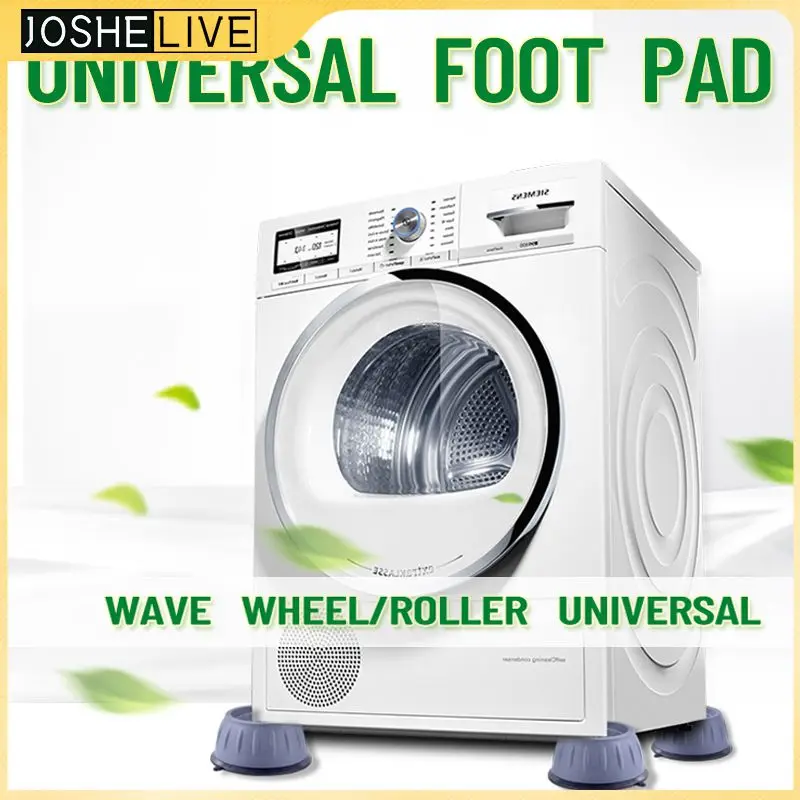 

4Pcs Anti Vibration Feet Pads Washing Machine Rubber Mat Slipstop Silent Skid Raiser Legs Washing Machine Support Dampers Stand