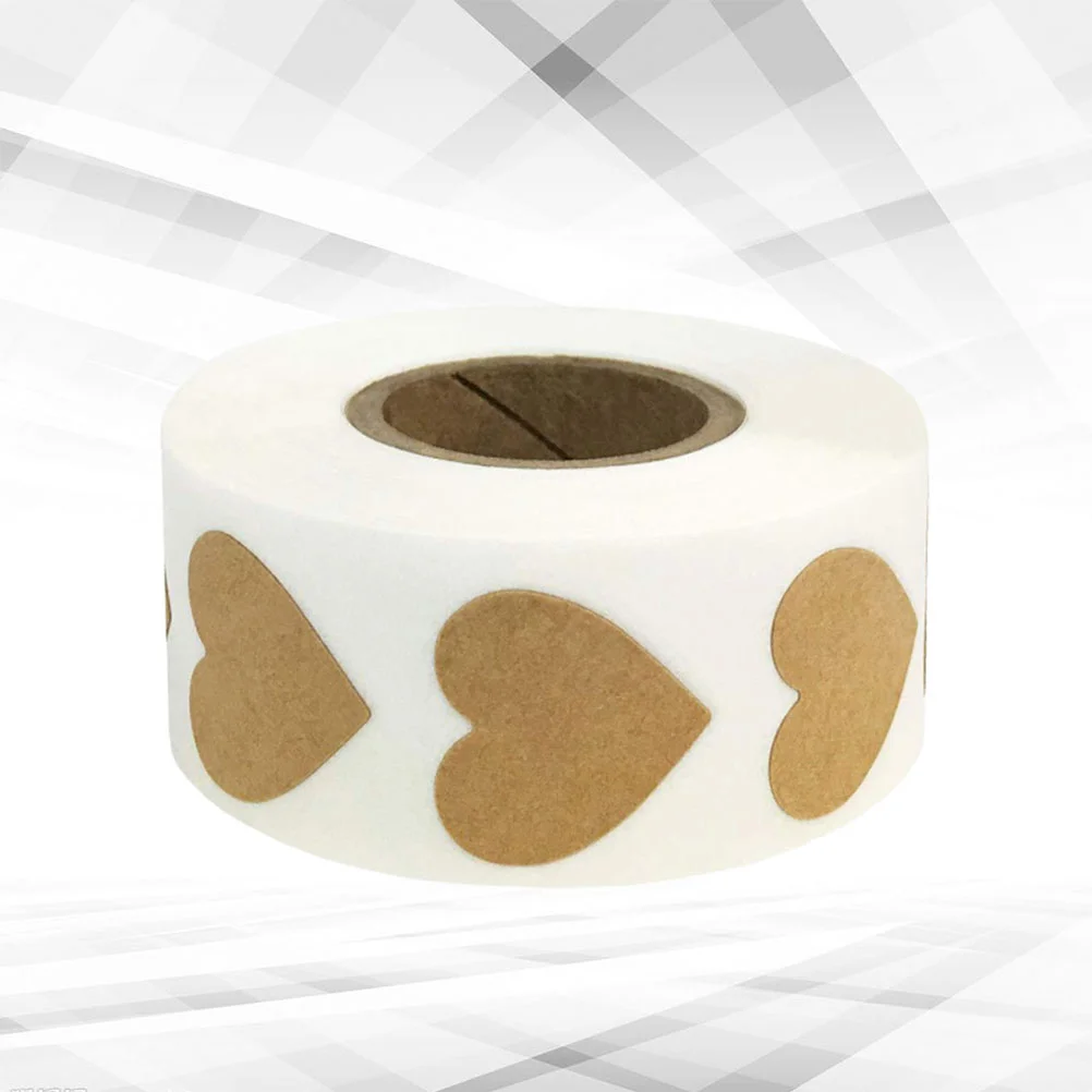 Подарочная упаковка наклейки клейкие самоклеящиеся DIY в форме сердца